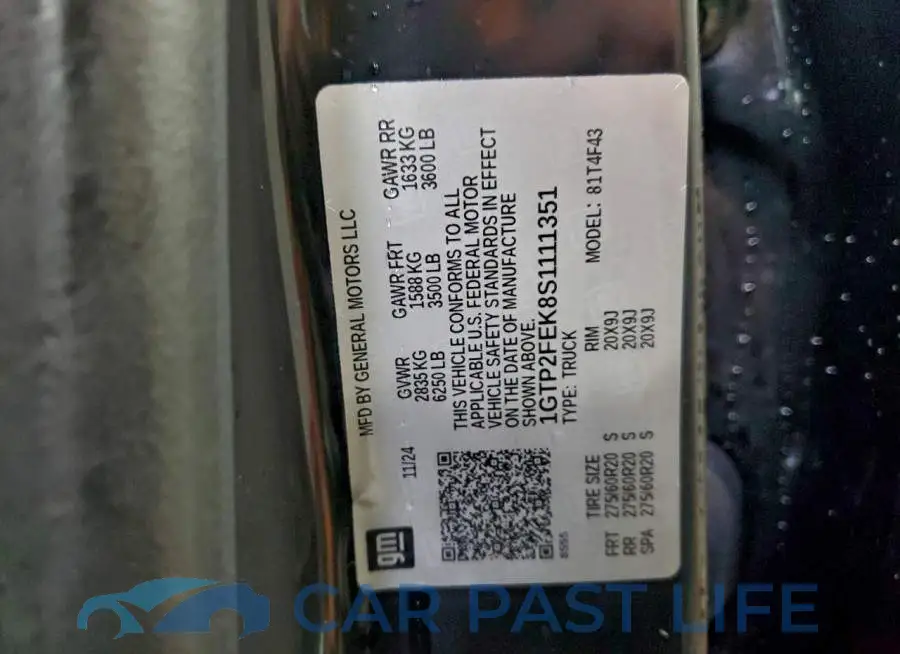 1GTP2FEK8S1111351# 12