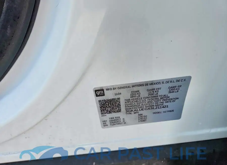 3GKALUEGXSL211421# 13