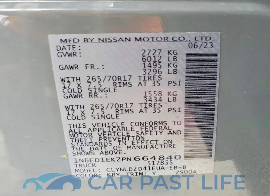 1N6ED1EK2PN664840# 12