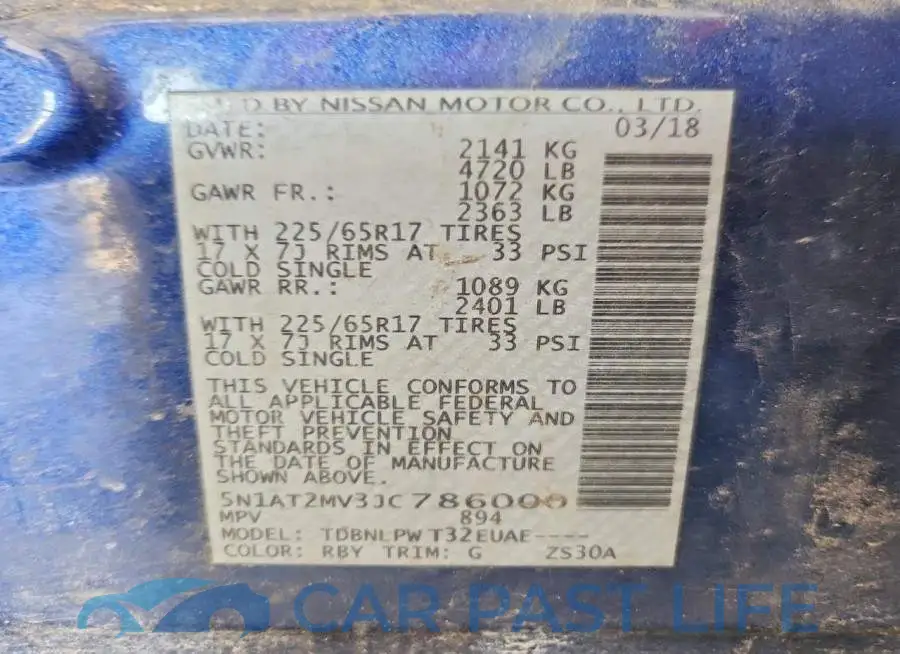 5N1AT2MV3JC786000# 13