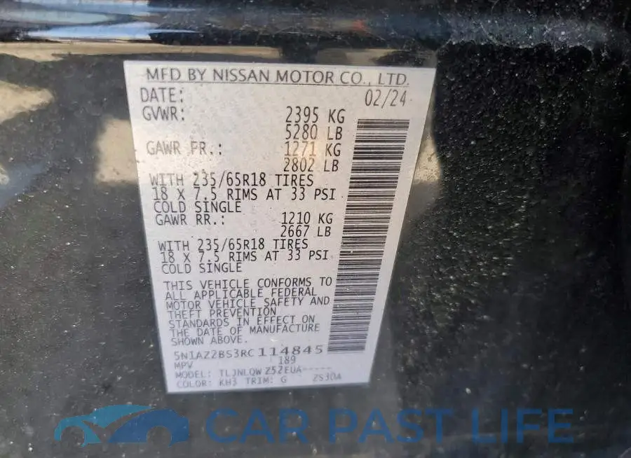 5N1AZ2BS3RC114845# 13