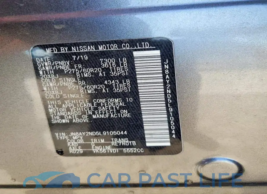 JN8AY2ND5L9105044# 14