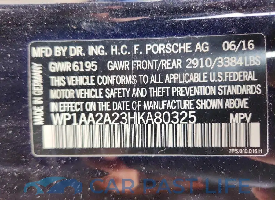 WP1AA2A23HKA80325# 12
