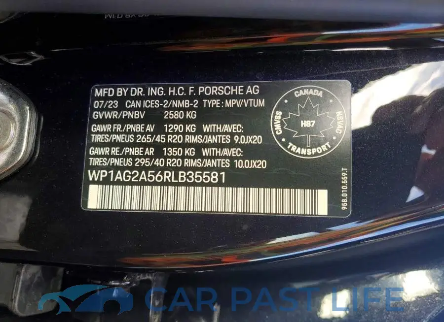 WP1AG2A56RLB35581# 13