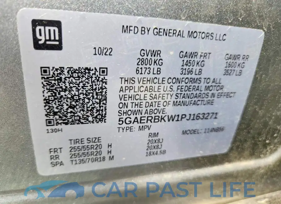5GAERBKW1PJ163271# 13