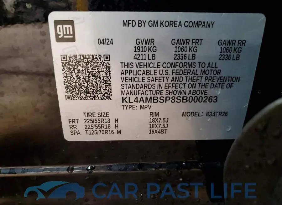 KL4AMBSP8SB000263# 13