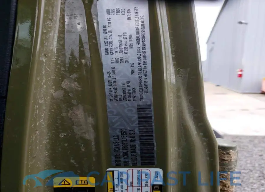 1C6RJTBG5TL157520# 12
