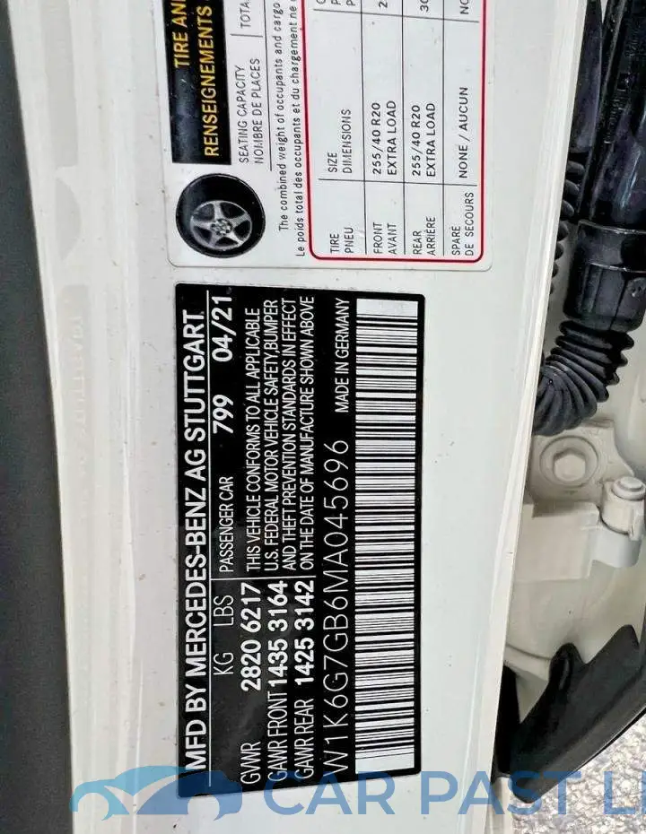 W1K6G7GB6MA045696# 10