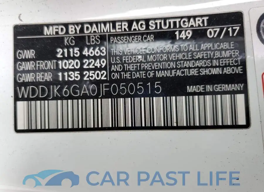 WDDJK6GA0JF050515# 13