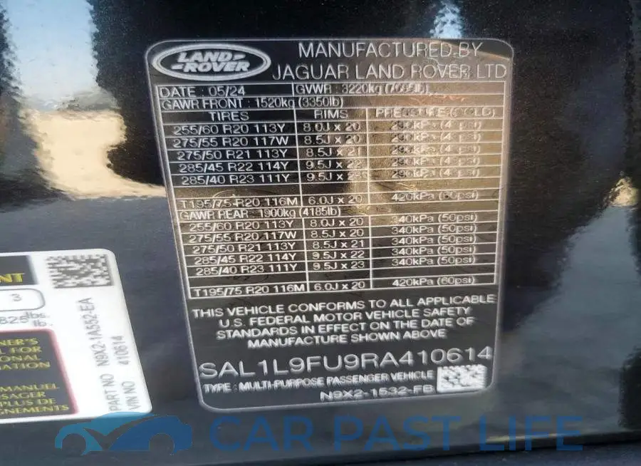 SAL1L9FU9RA410614# 13