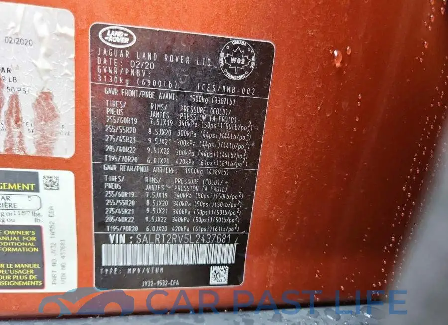 SALRT2RV5L2437681# 13