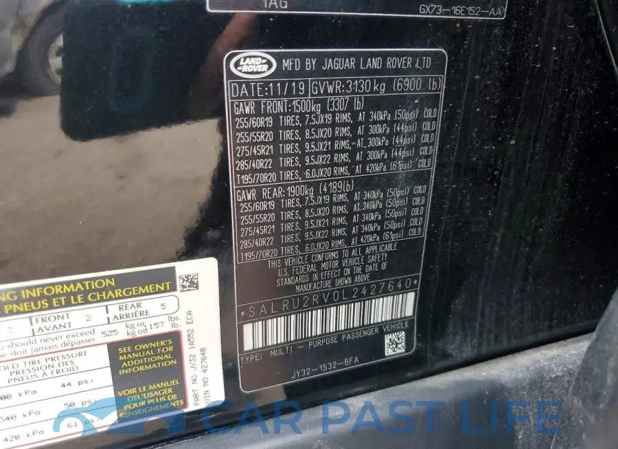 SALRU2RV0L2427640# 13