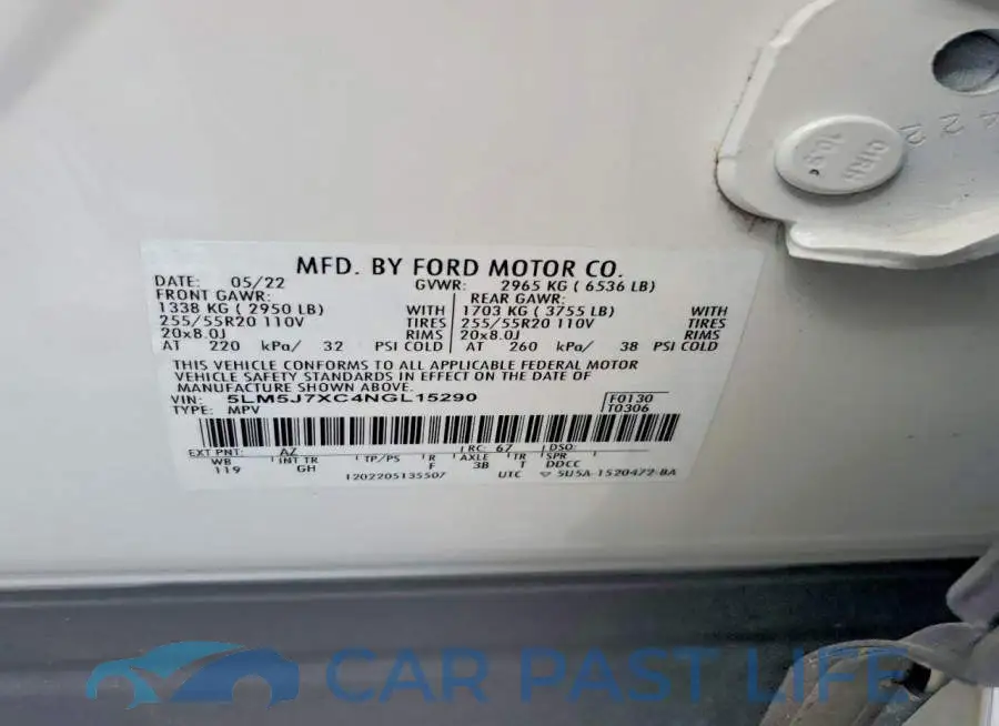 5LM5J7XC4NGL15290# 13