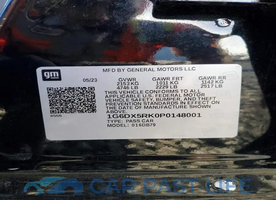 1G6DX5RK0P0148001# 13