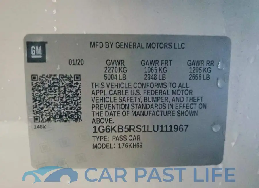 1G6KB5RS1LU111967# 13
