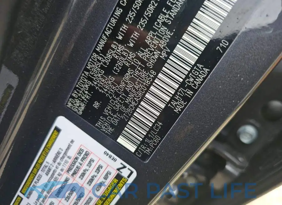 2T2BCMEA5RC018548# 10