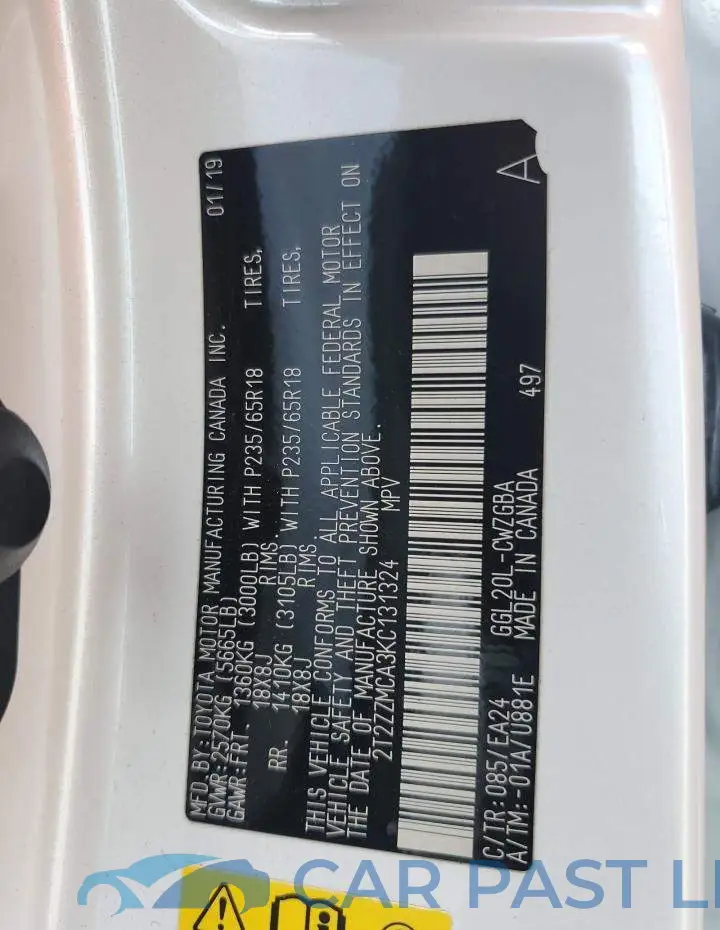 2T2ZZMCA3KC131324# 13