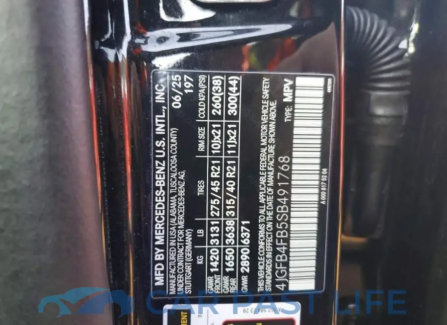 4JGFB4FB5SB491768# 12
