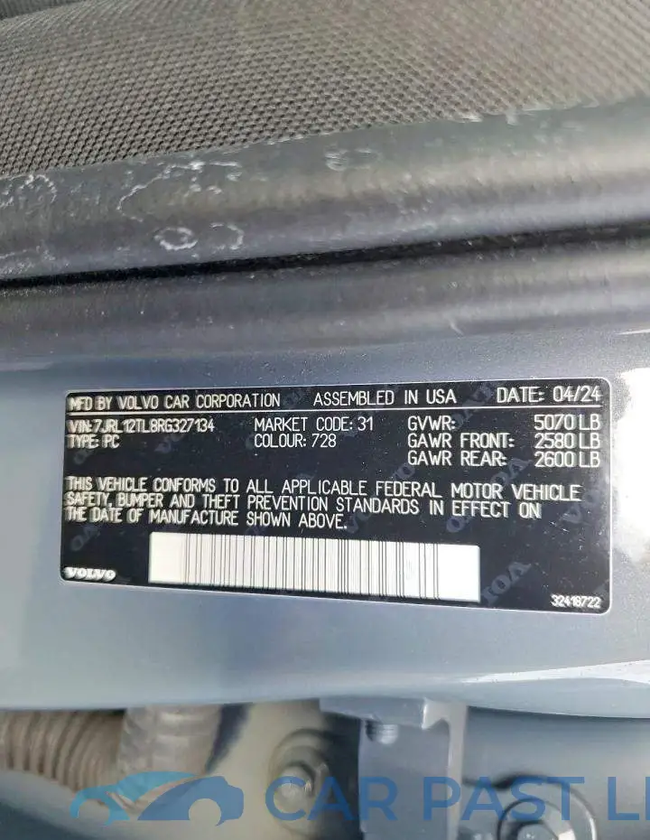 7JRL12TL8RG327134# 12
