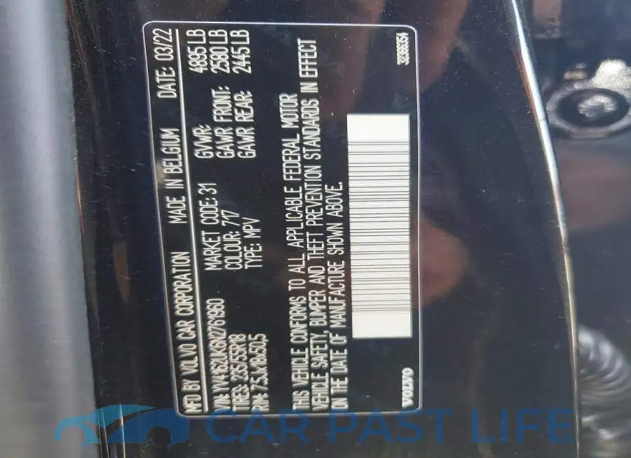 YV4162UK6N2761960# 12