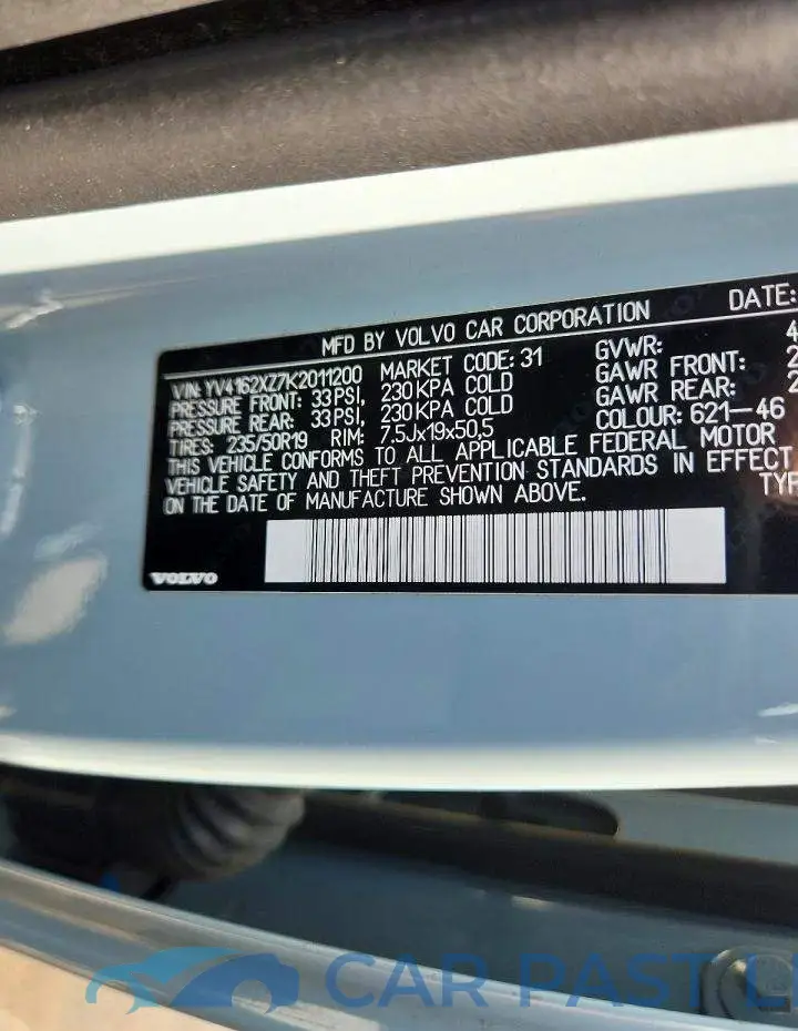 YV4162XZ7K2011200# 13