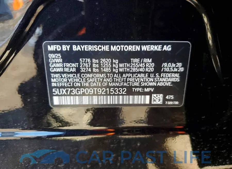 5UX73GP09T9215332# 13