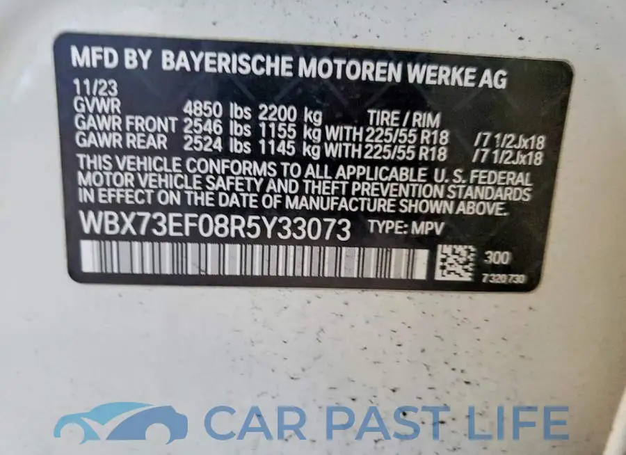 WBX73EF08R5Y33073# 13