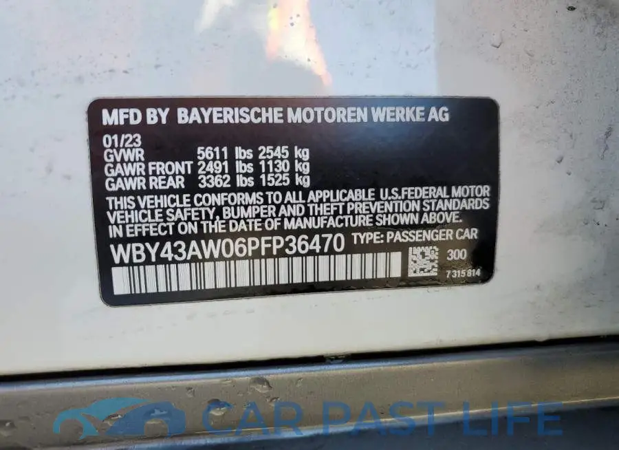 WBY43AW06PFP36470# 12