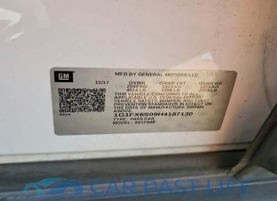 1G1FX6S09H4187130# 13