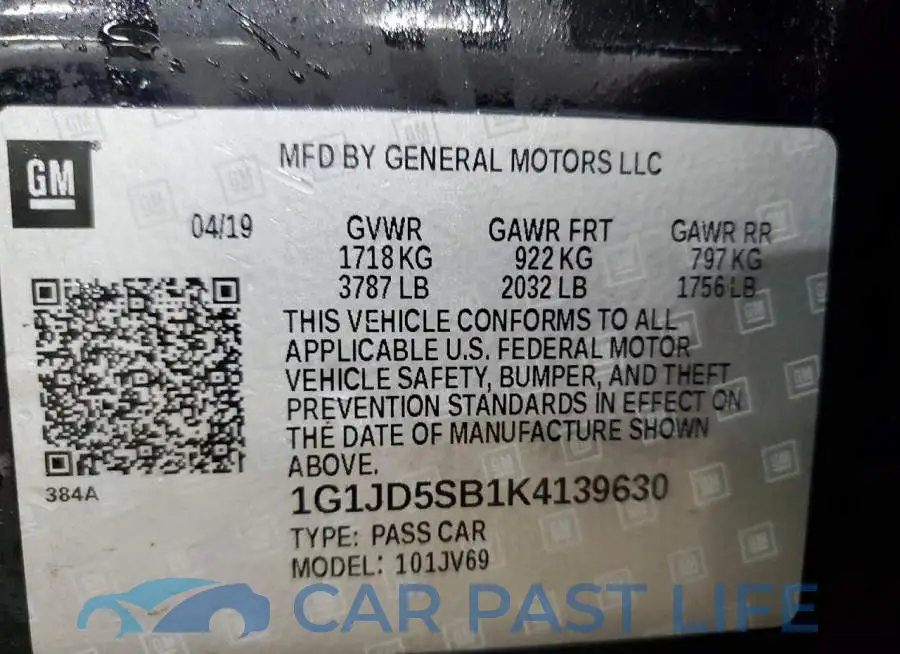 1G1JD5SB1K4139630# 12