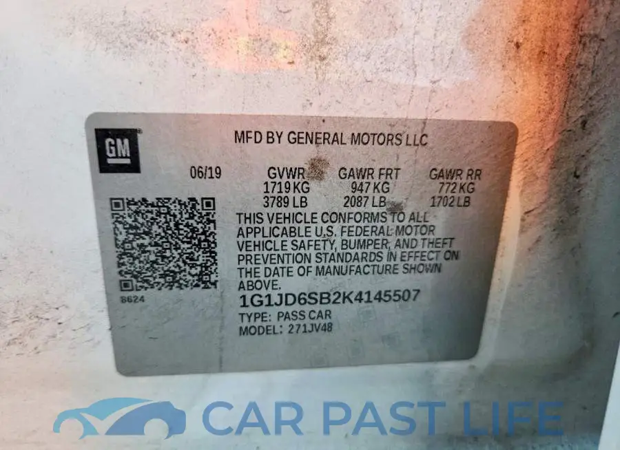 1G1JD6SB2K4145507# 12