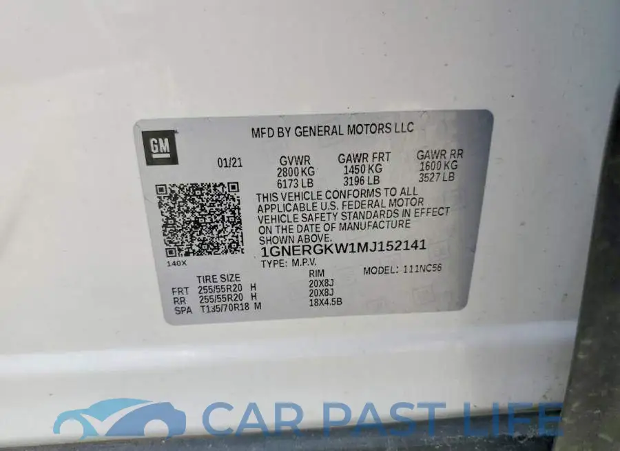 1GNERGKW1MJ152141# 13