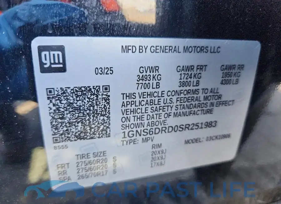1GNS6DRD0SR251983# 14