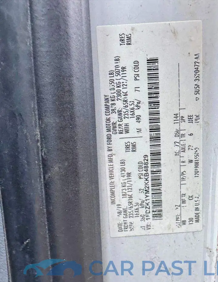 1FDZK1YM2KKB48829# 10