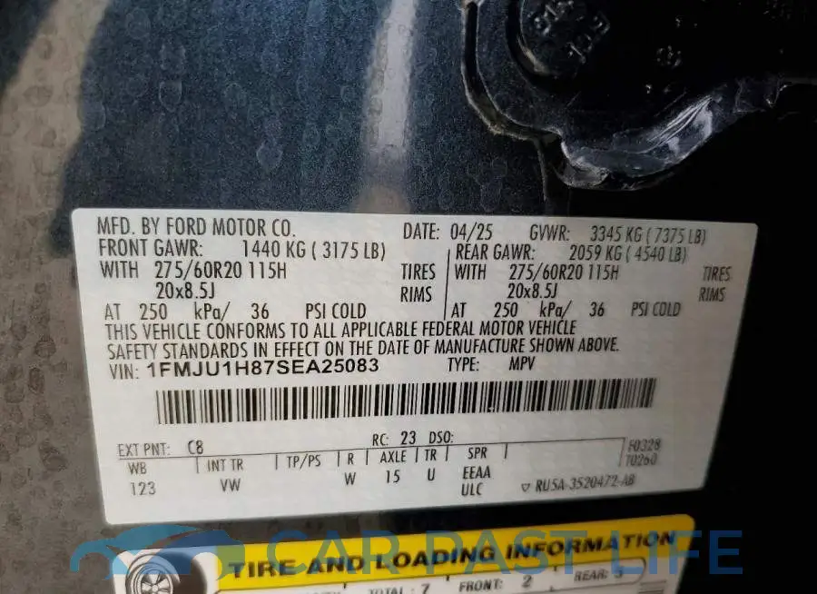 1FMJU1H87SEA25083# 13