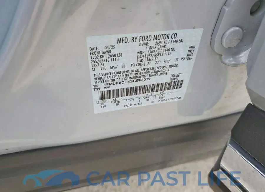 1FMUK8DH4SGB88019# 13