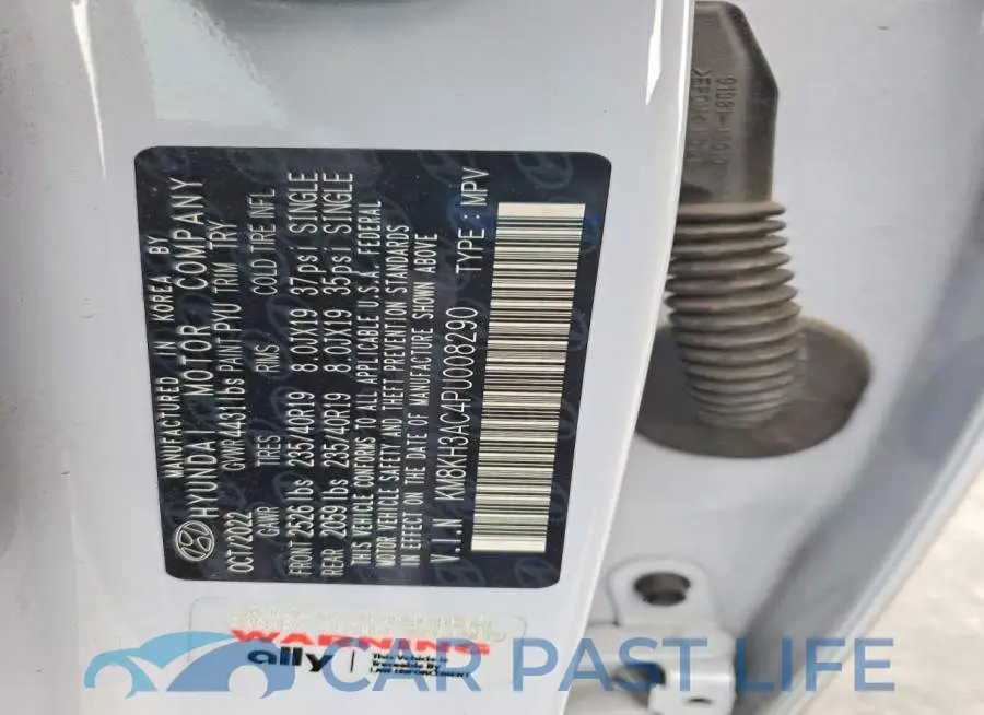 KM8KH3AC4PU008290# 13