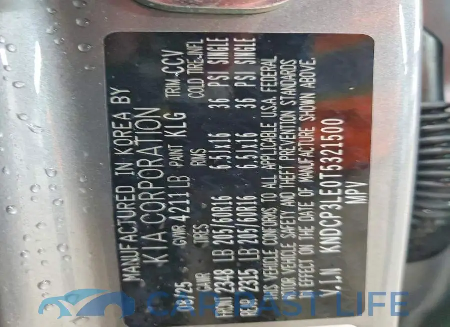 KNDCP3LE0T5321500# 12