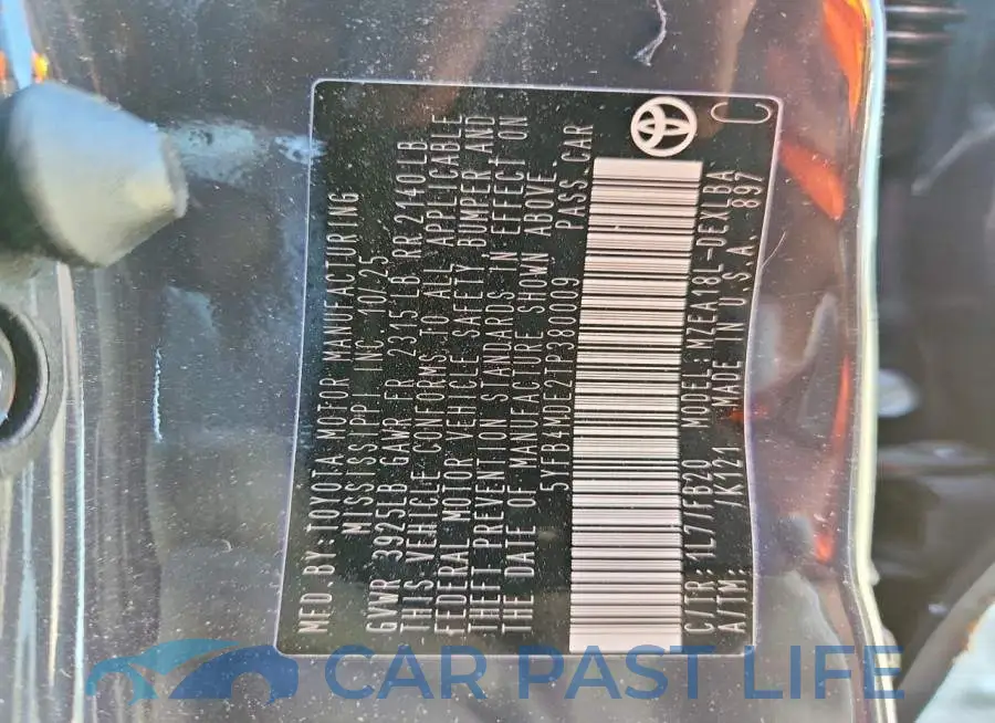 5YFB4MDE2TP380009# 13