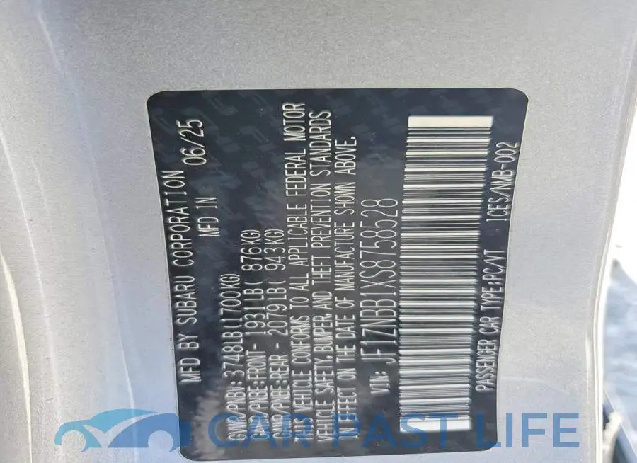 JF1ZNBB1XS8758528# 12