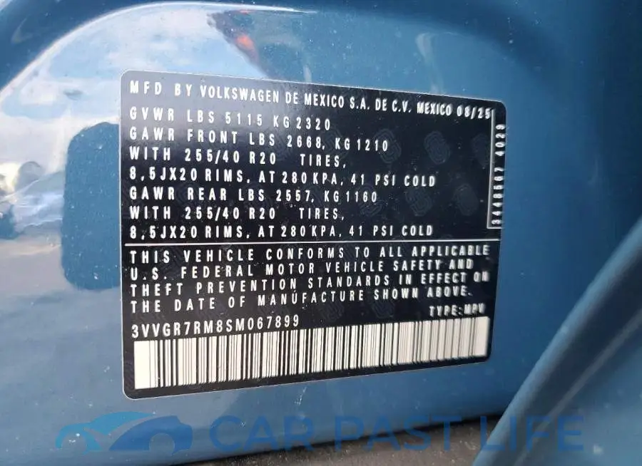 3VVGR7RM8SM067899# 13