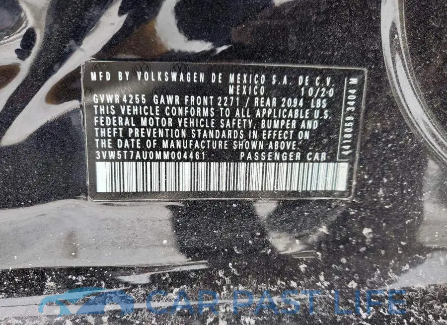 3VW5T7AU0MM004461# 13
