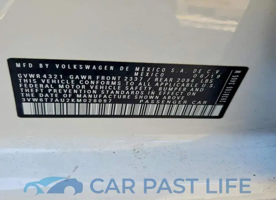 3VW6T7AU2KM028097# 12