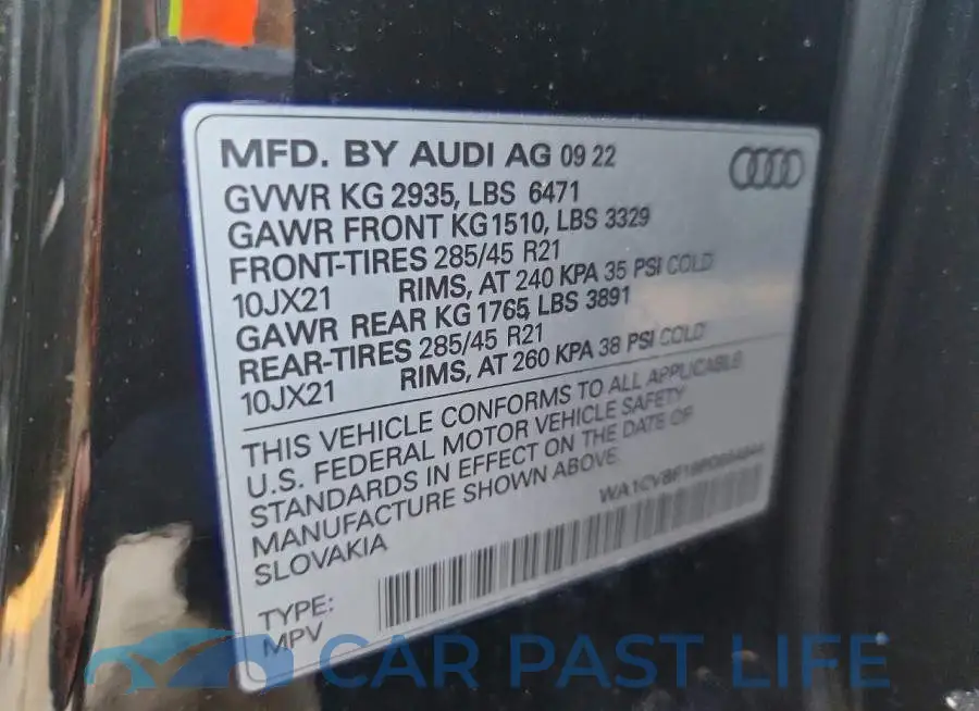 WA1CVBF19PD004944# 13