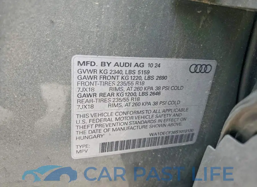 WA1DECF36S1018130# 13