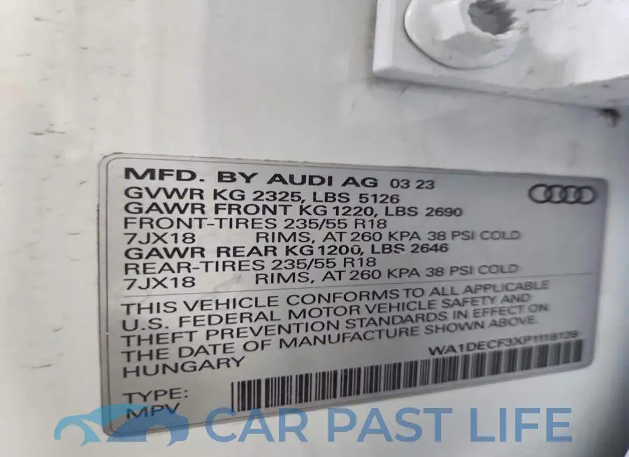 WA1DECF3XP1118139# 13