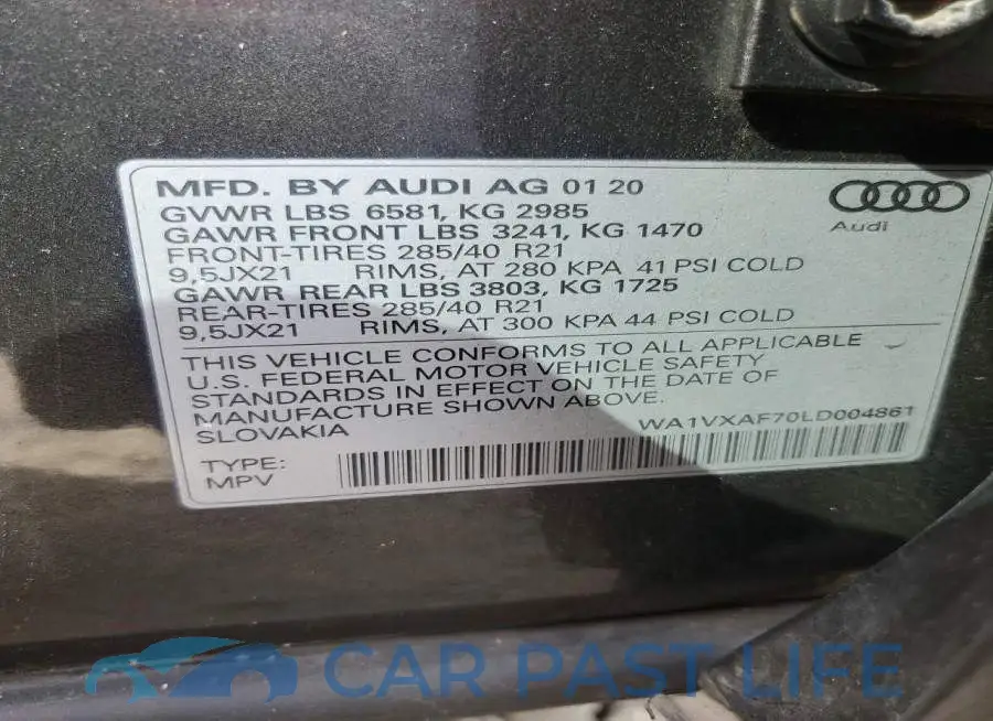 WA1VXAF70LD004861# 14