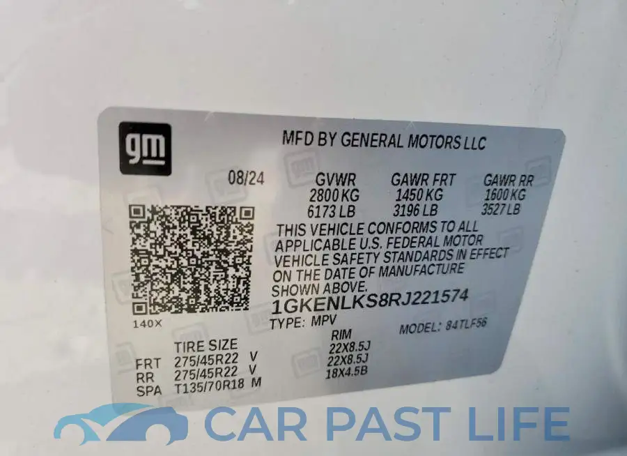 1GKENLKS8RJ221574# 14