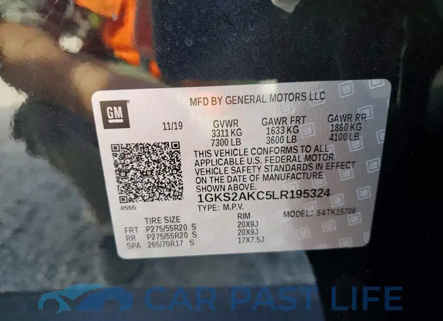 1GKS2AKC5LR195324# 13