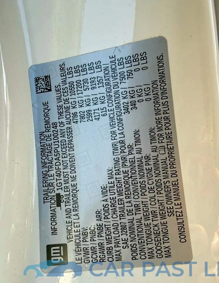 1GT40FDA5PU100248# 10